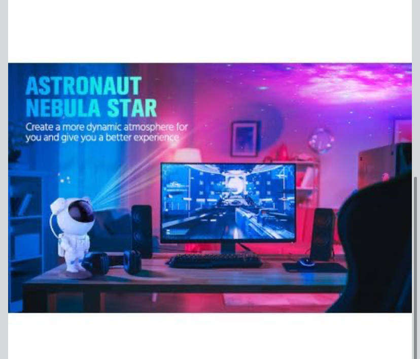 Galaxy Projector Light Astronaut
