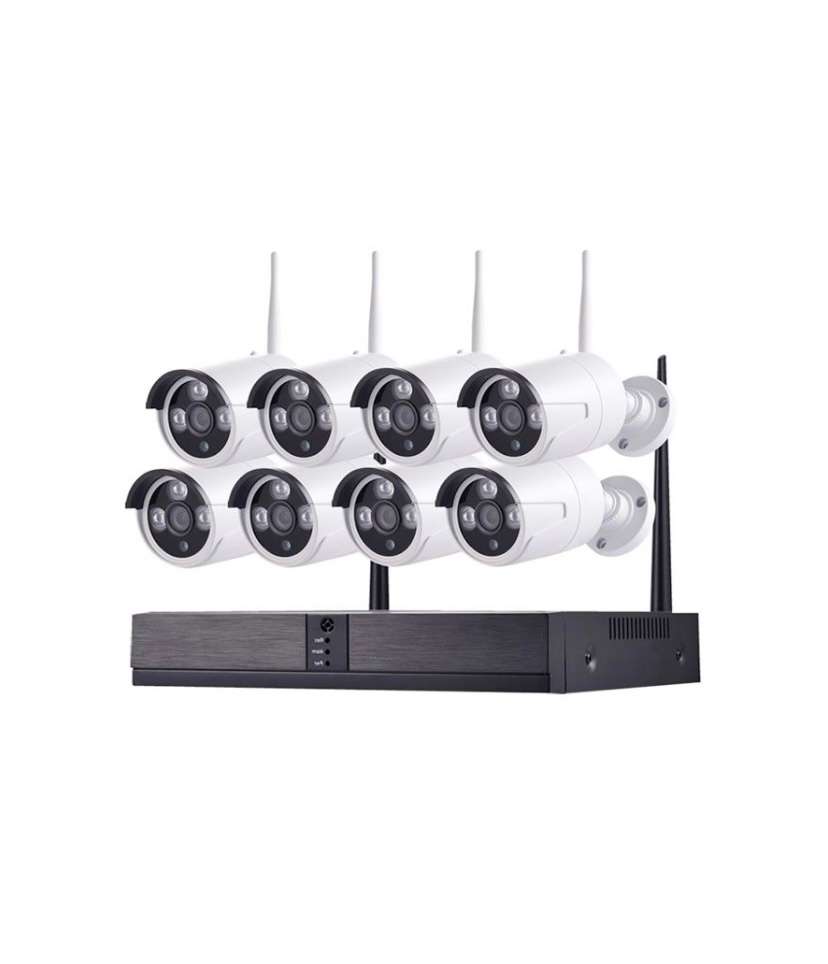 HD 8 Channel 1080P Wireless IP Camera System