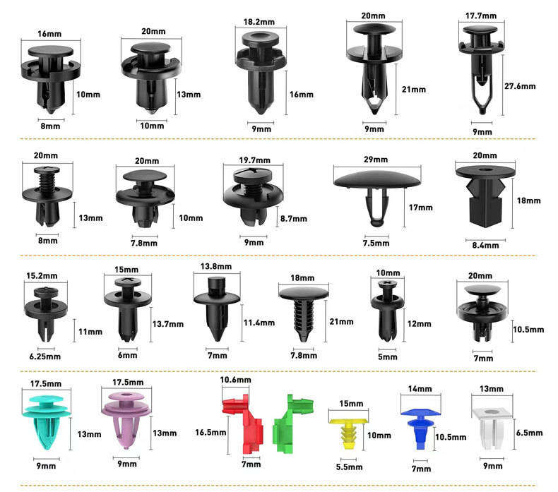 680 Pieces Auto Retainer Plastic Fastener Clips & Car Trim Removal Tool Kit