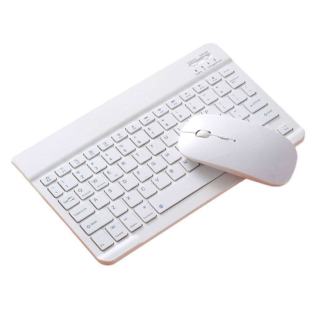 Bluetooth Tablet Keyboard Mouse Combo Wireless - White