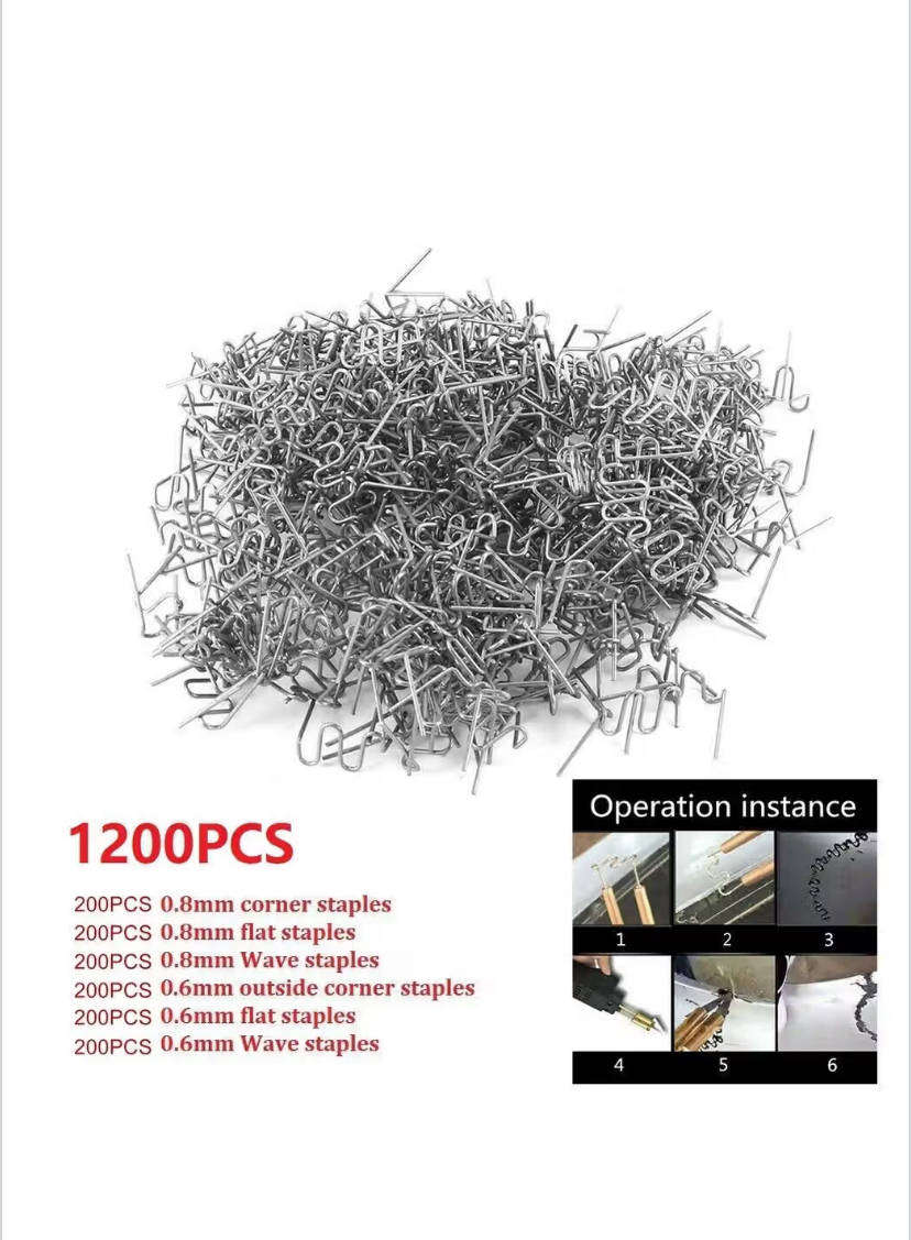 1200 Pieces Hot Stapler Staples for Plastic Welder Automotive Repair Machine