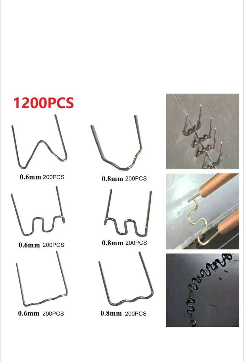 1200 Pieces Hot Stapler Staples for Plastic Welder Automotive Repair Machine
