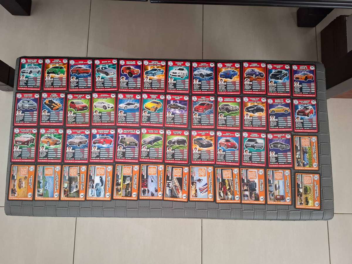 Top Gear Trading Cards with Stig helmet