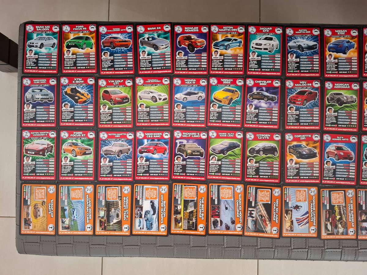 Top Gear Trading Cards with Stig helmet