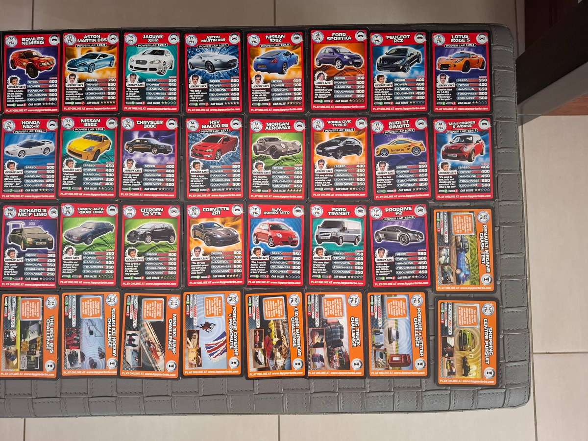Top Gear Trading Cards with Stig helmet