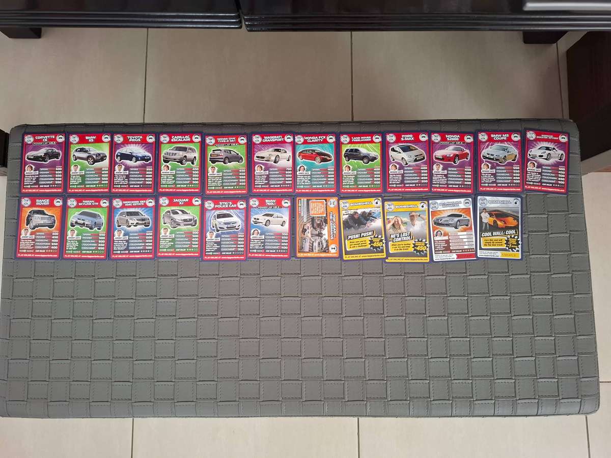 Top Gear Trading Cards with Stig helmet