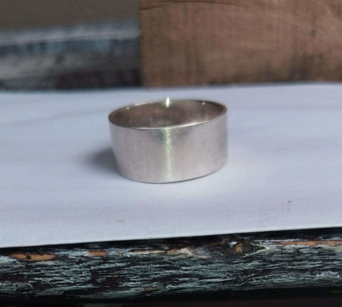 Sterling silver plain band