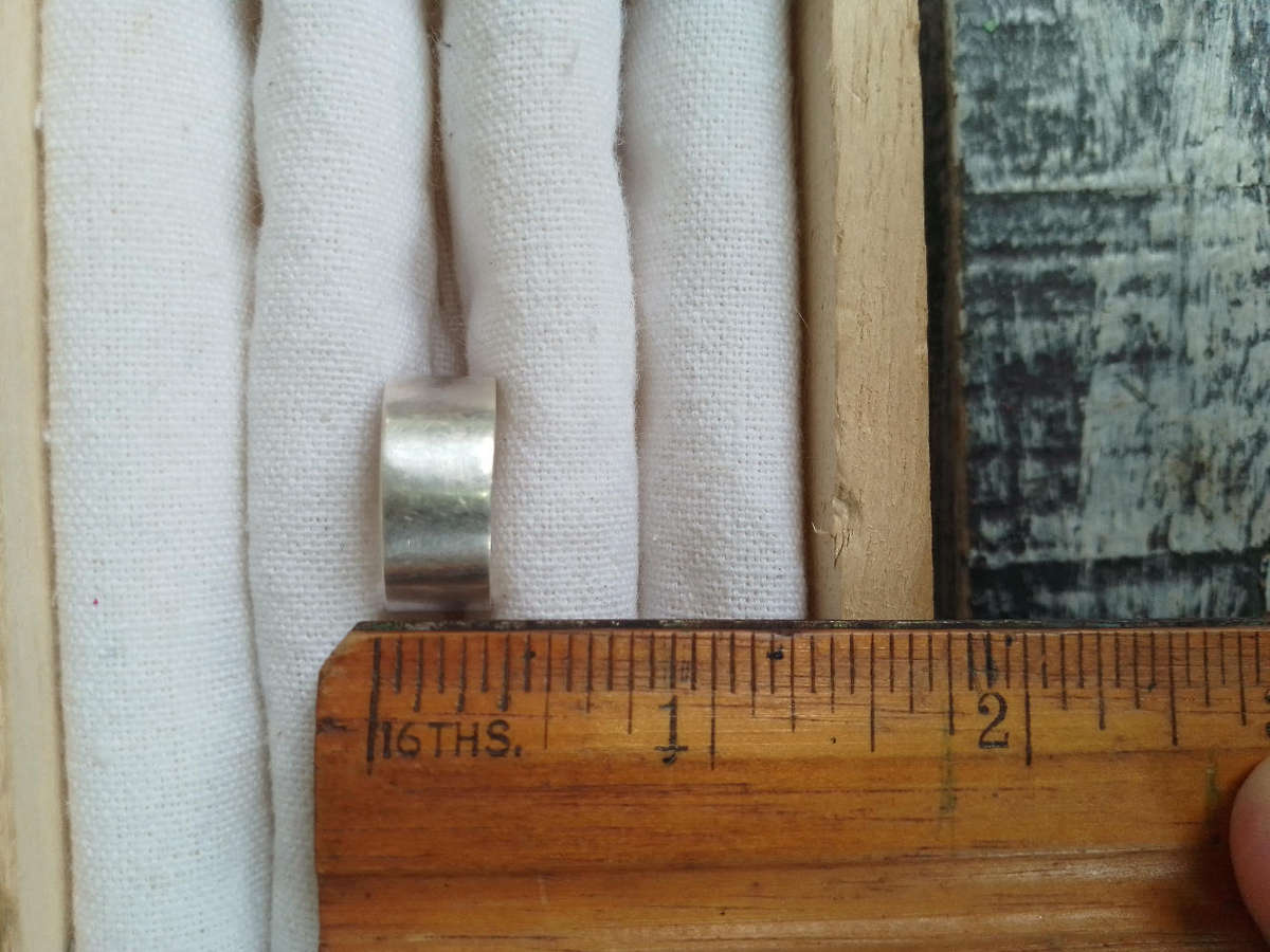 Sterling silver plain band