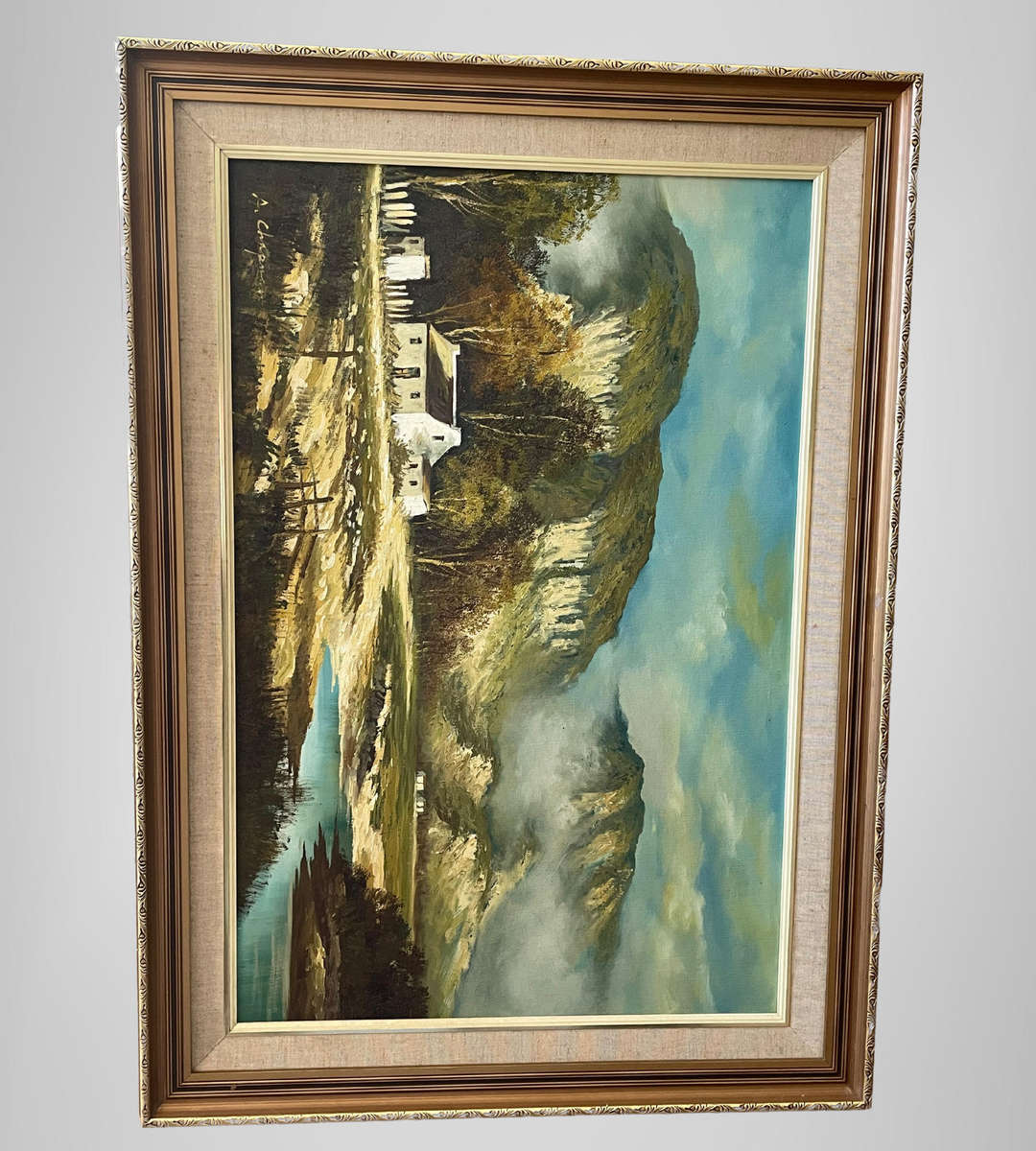 Large Signed A Chapman Vintage Cape Landscape Oil Painting  109cm×79cm- price reduced