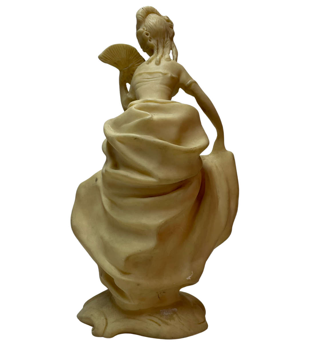 3pc Vintage Resin Sculpture Collection  Michelangelos David, Nude Goddess, and Rare Oriental Okimono