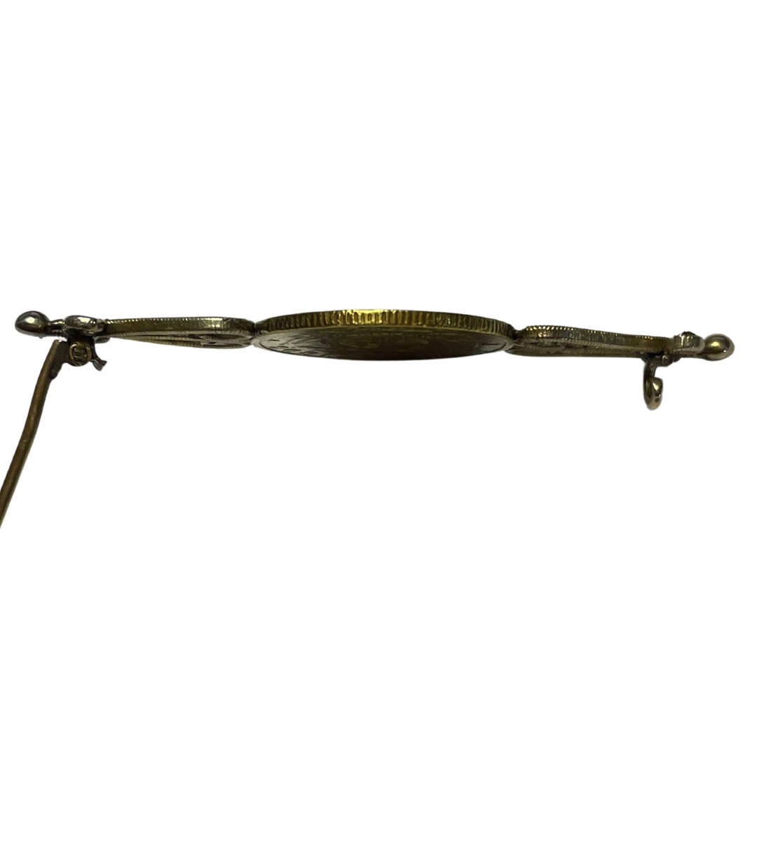 1895 South African Republic Paul Kruger 1 Pond Gold Coin Brooch  22ct Coin, 9ct Brooch  10.7g