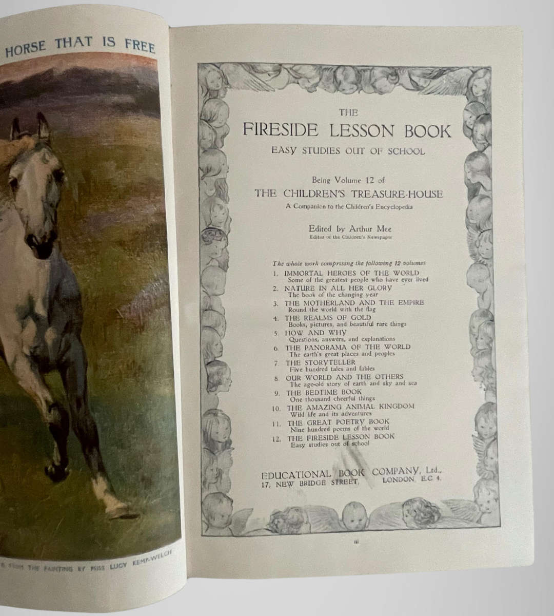 Reserved for MarDam9210 Arthur Mee  The Childrens Treasure House  Antique Illustrated Books