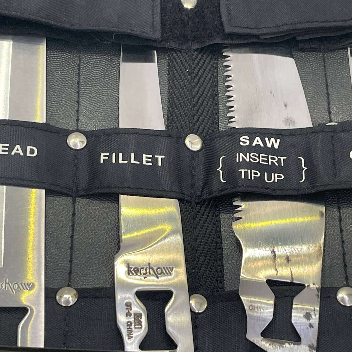 2 × Original Kershaw Knife Sets  Large Blade Set (6 Blades, No Handle) & Smaller Set with Handle