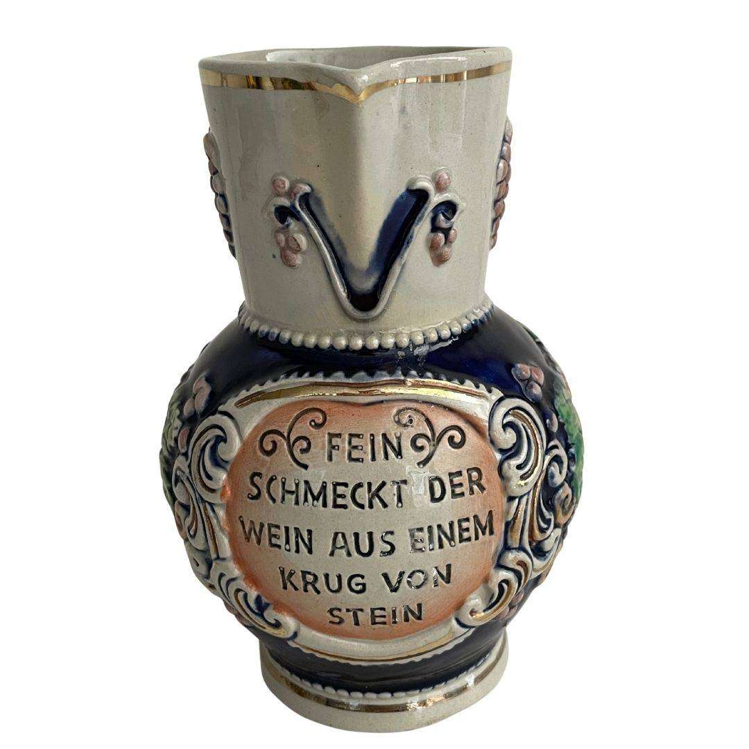 Vintage Marzi & Remy Wine Pitcher  0.5L, Westerwald Stoneware