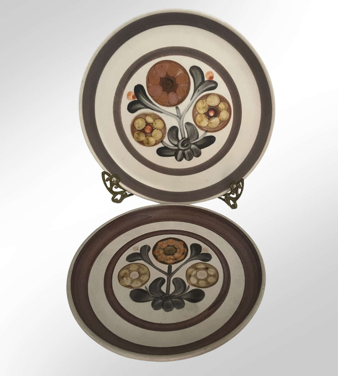 Collection of 5 Assorted Vintage Master Ink Bottles & 2 Denby Langley Plates  Includes Lovatt, Bour