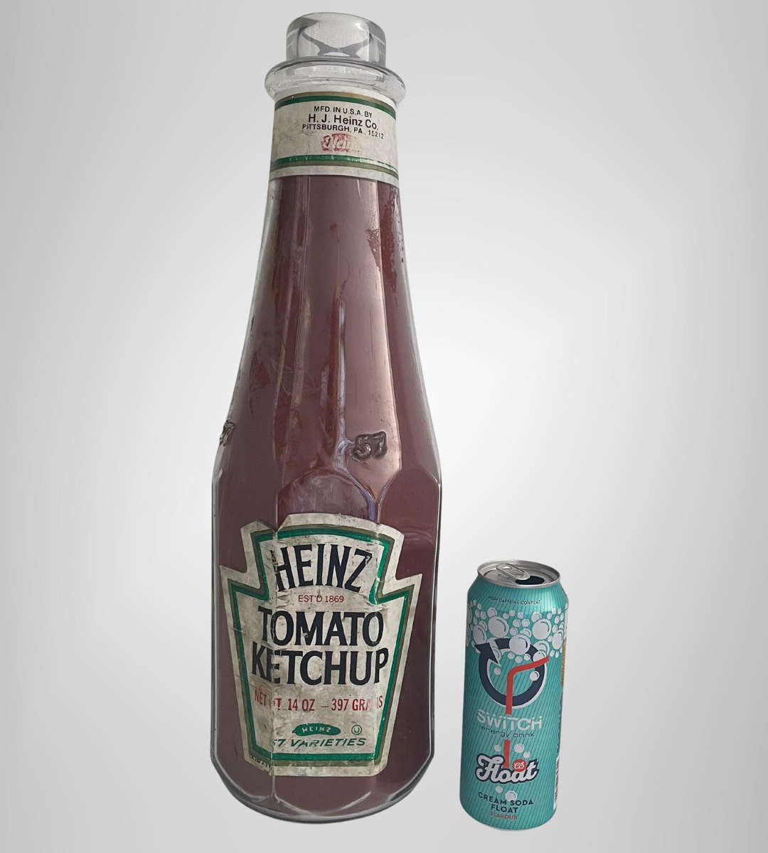 Giant Vintage 1979 Heinz Tomato Ketchup Giant Store Display Bottle  51cm Tall