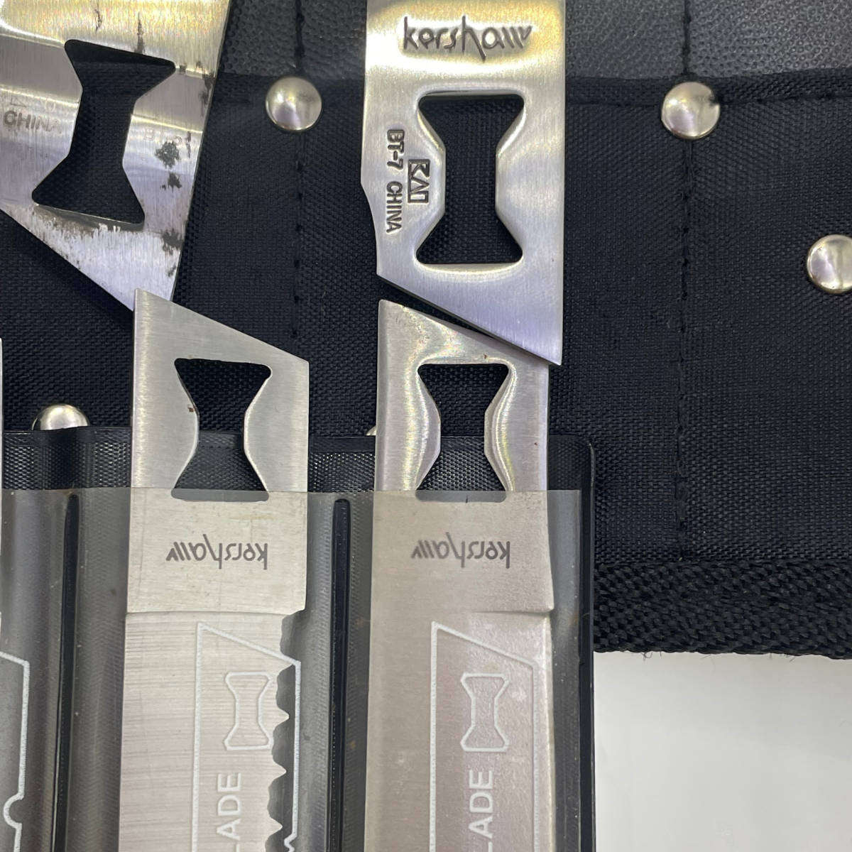 2 × Original Kershaw Knife Sets  Large Blade Set (6 Blades, No Handle) & Smaller Set with Handle