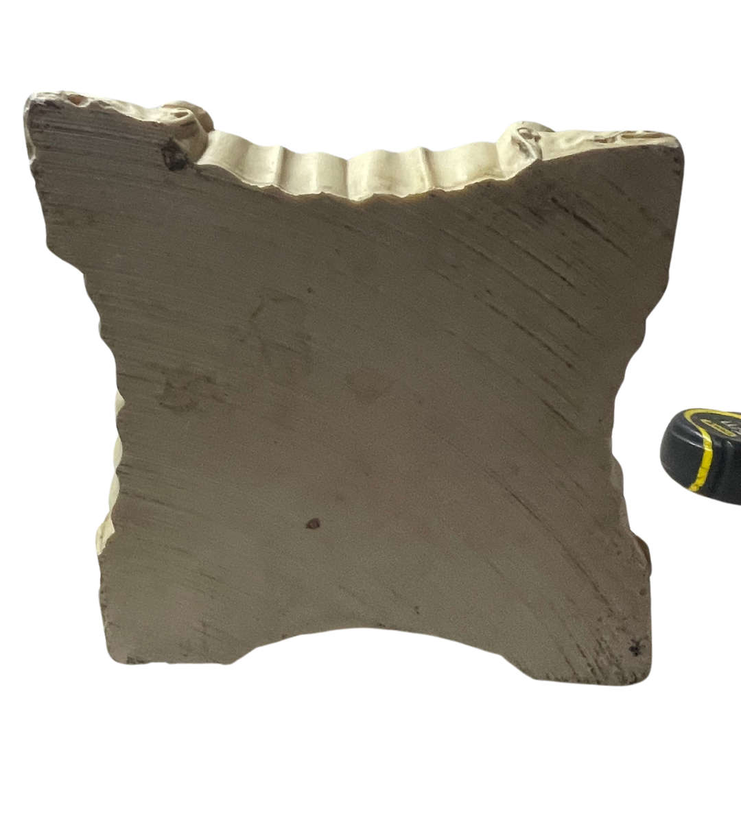 Vintage 1960s Oriental Carved Resin Side Table | Chinese Village Scene | - Discounted