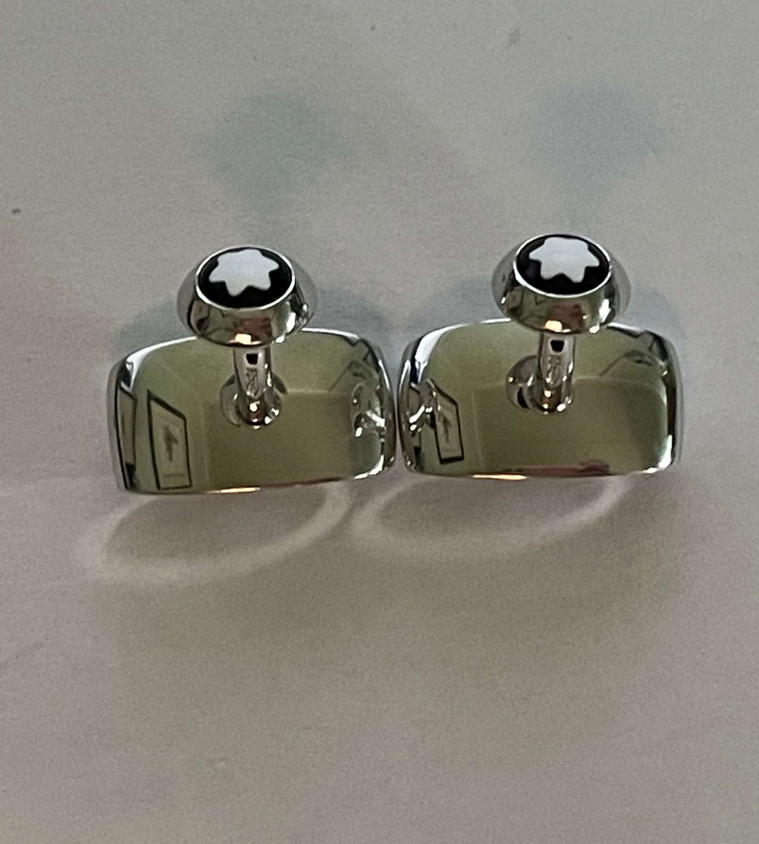 Price Reduced! - Montblanc 925 Sterling Silver Cufflinks  Modern Design, 19.7g, Boxed