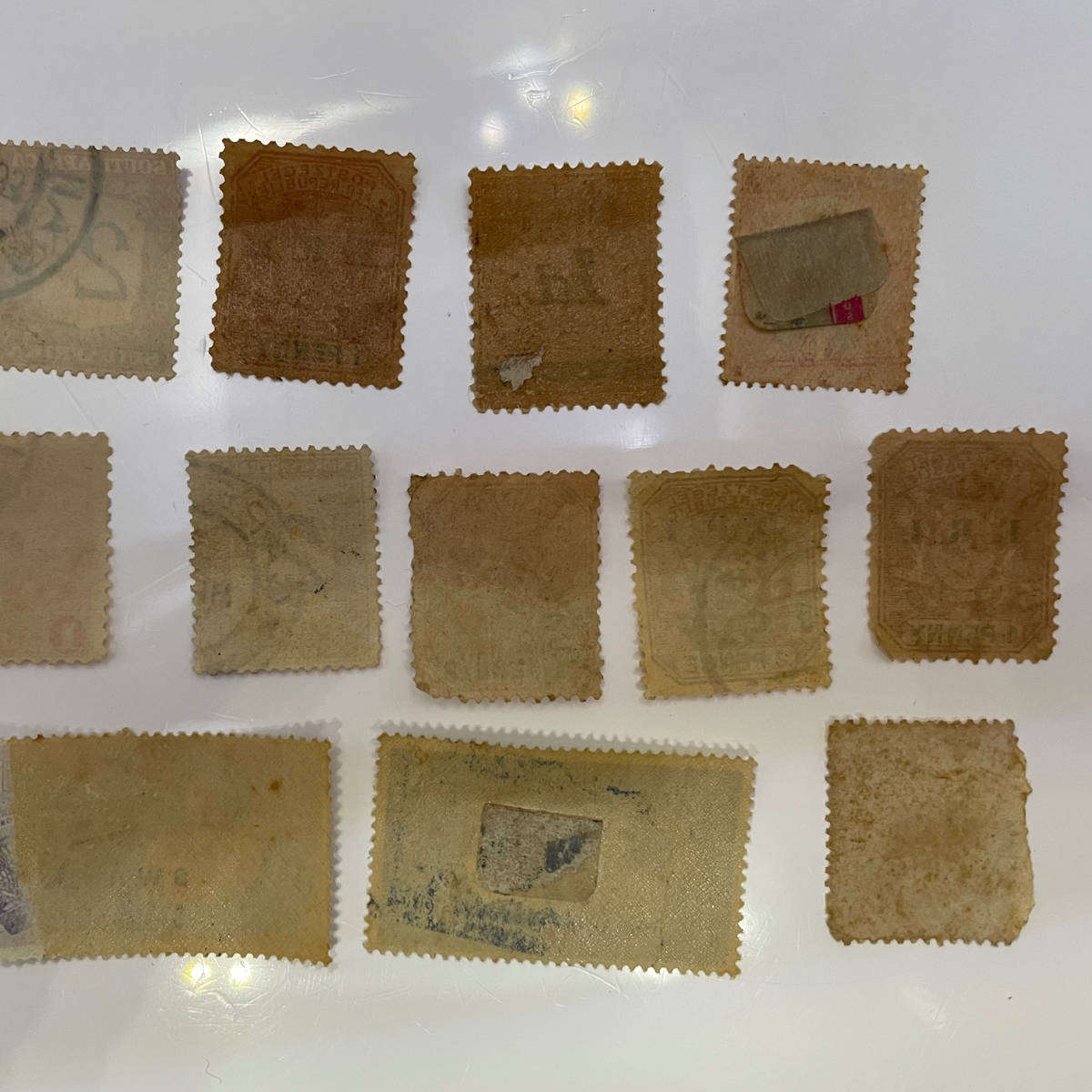 Lot of 14 Old South African & ZAR Stamps  SWA Overprints, Natal, ZAR Revenues, Postage Due