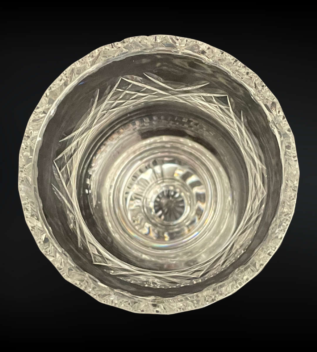 Edinburgh Crystal Hurricane Tea Light Lamp (Crofters Lamp)- Rare Find