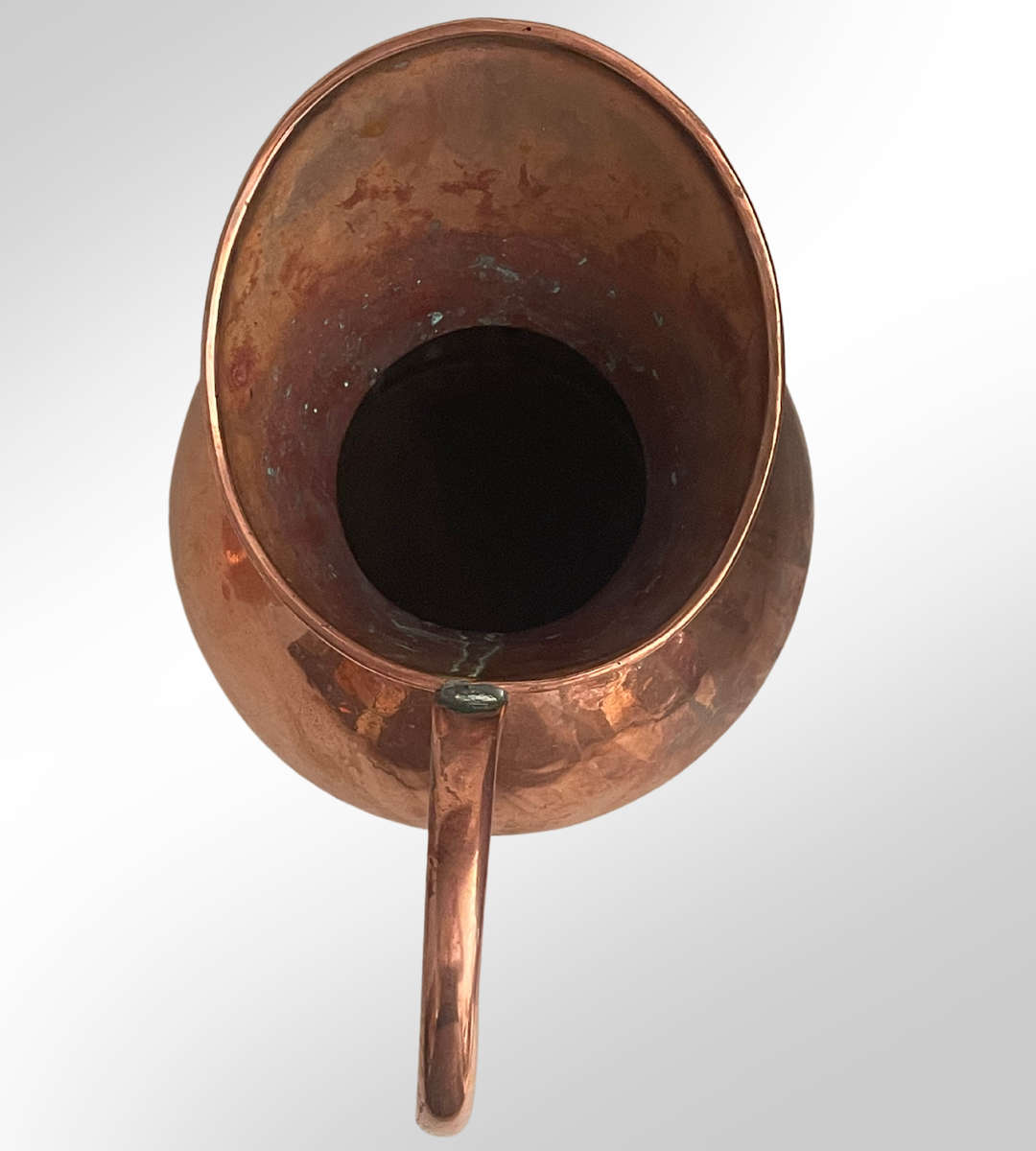 Vintage De Klerk Hand-Hammered Copper Oval Bowl & Jug Set  Original South African Craftsmanship