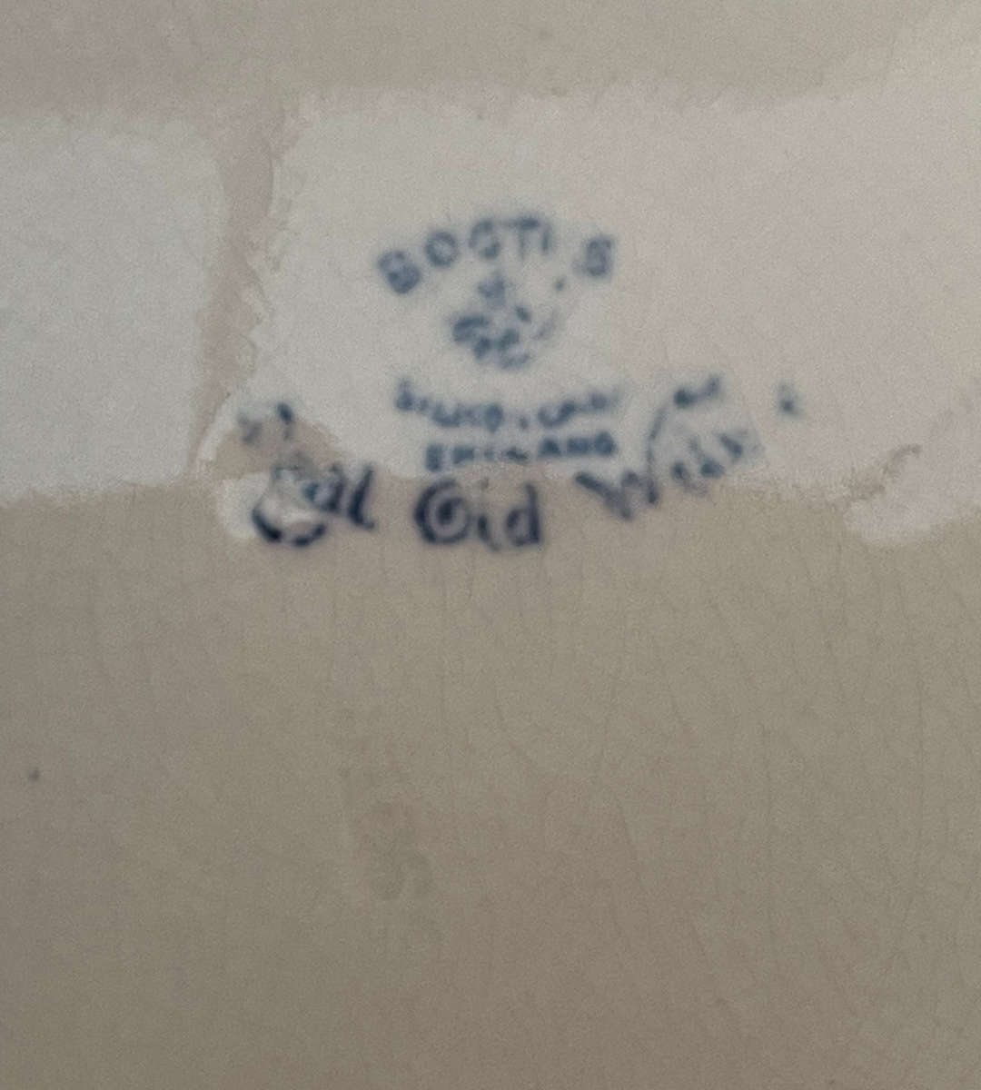 Antique Booths Real Old Willow Dinner Plate | Scalloped Rim | c.1912-1930 | 10.25 Inch (26cm) | Blue