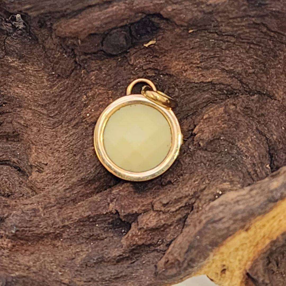 Gold plated pendant 25mm