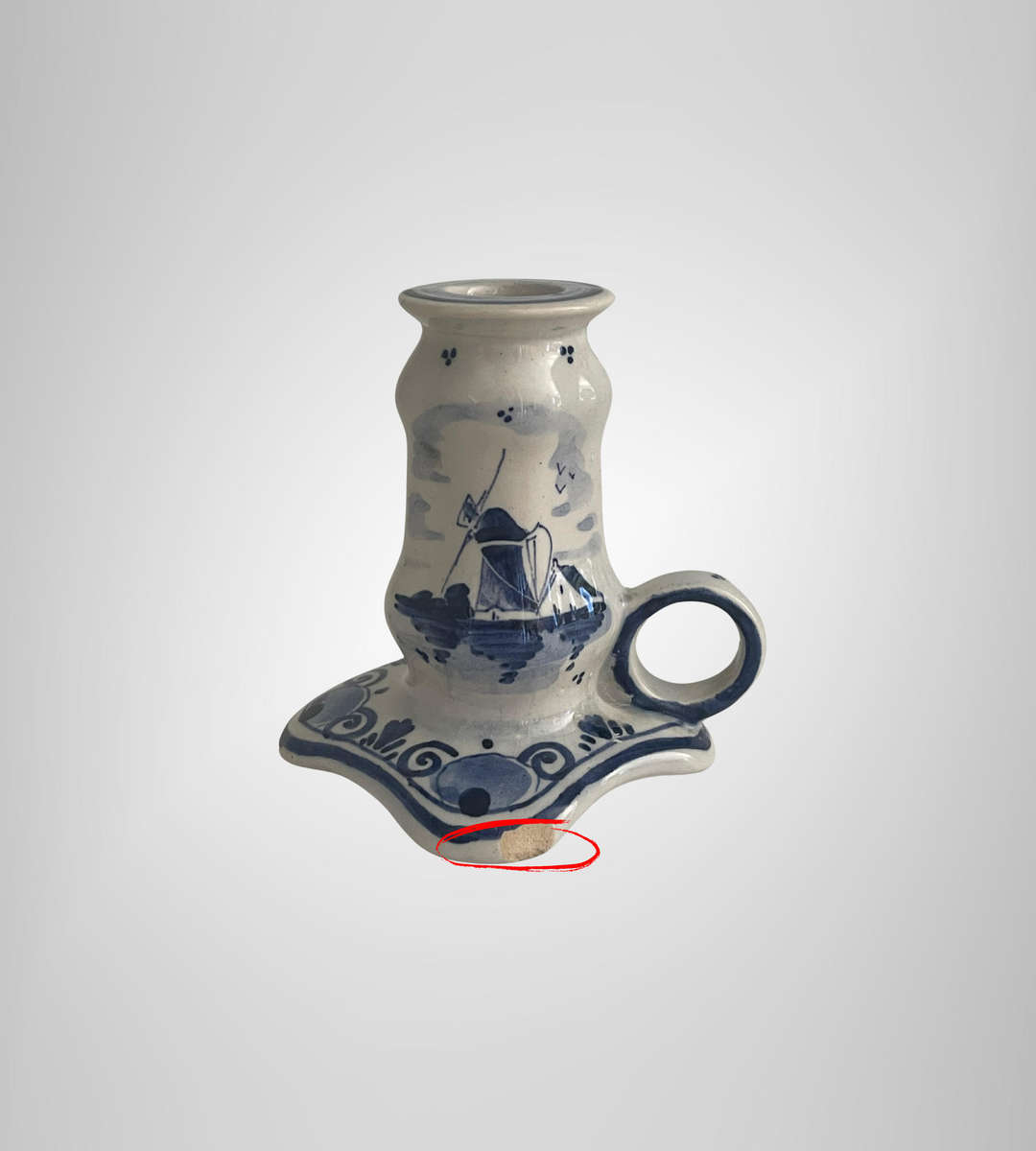 Bargain 7-Piece Dutch Delftware Decor Lot  Chemkefa plate, Boch Plate, Coasters, Candle Holder