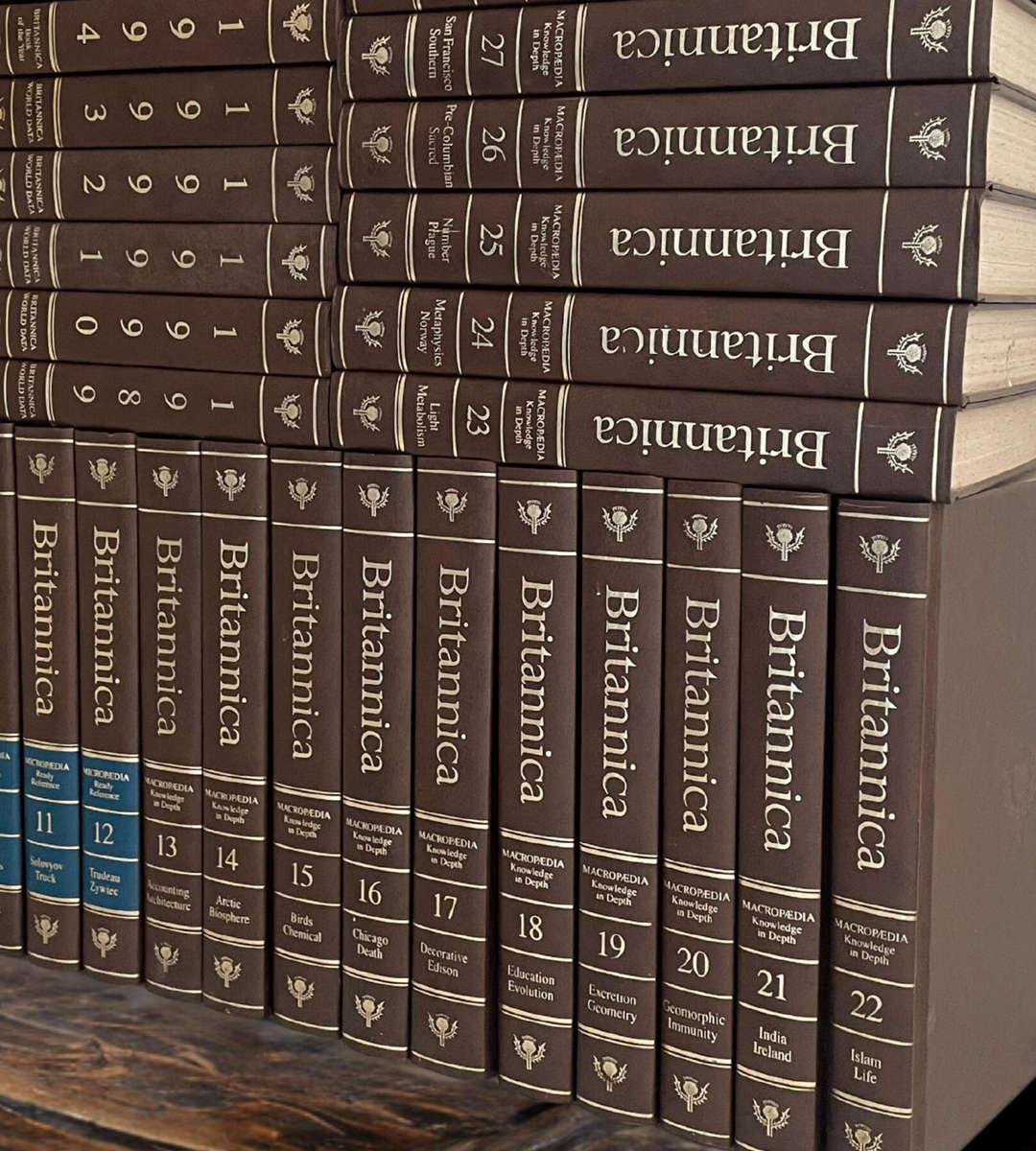 Encyclopedia Britannica 15th Edition (1970s) | 32-Volume Set  40 Books Total | Classic Reference