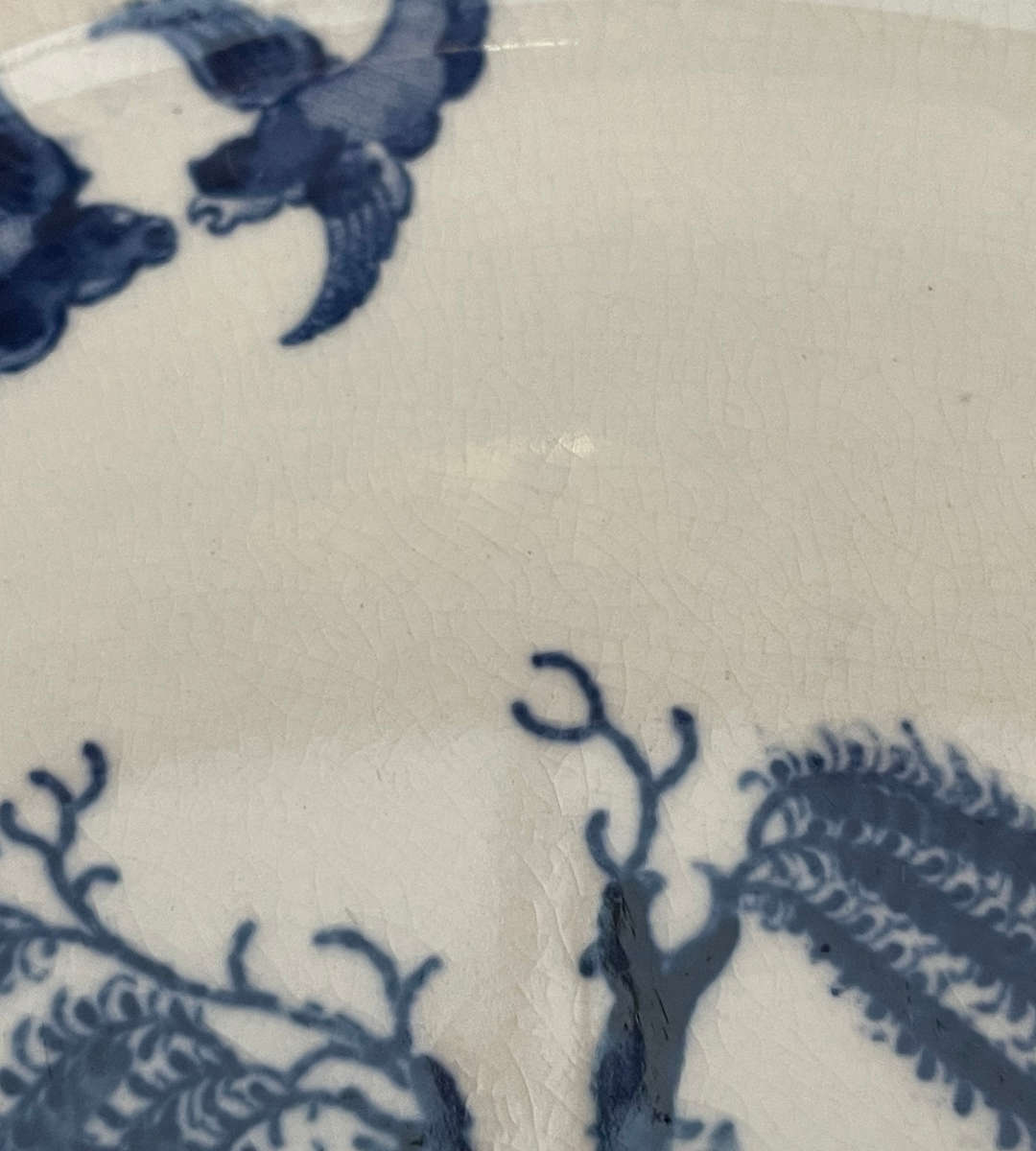 Antique Booths Real Old Willow Dinner Plate | Scalloped Rim | c.1912-1930 | 10.25 Inch (26cm) | Blue