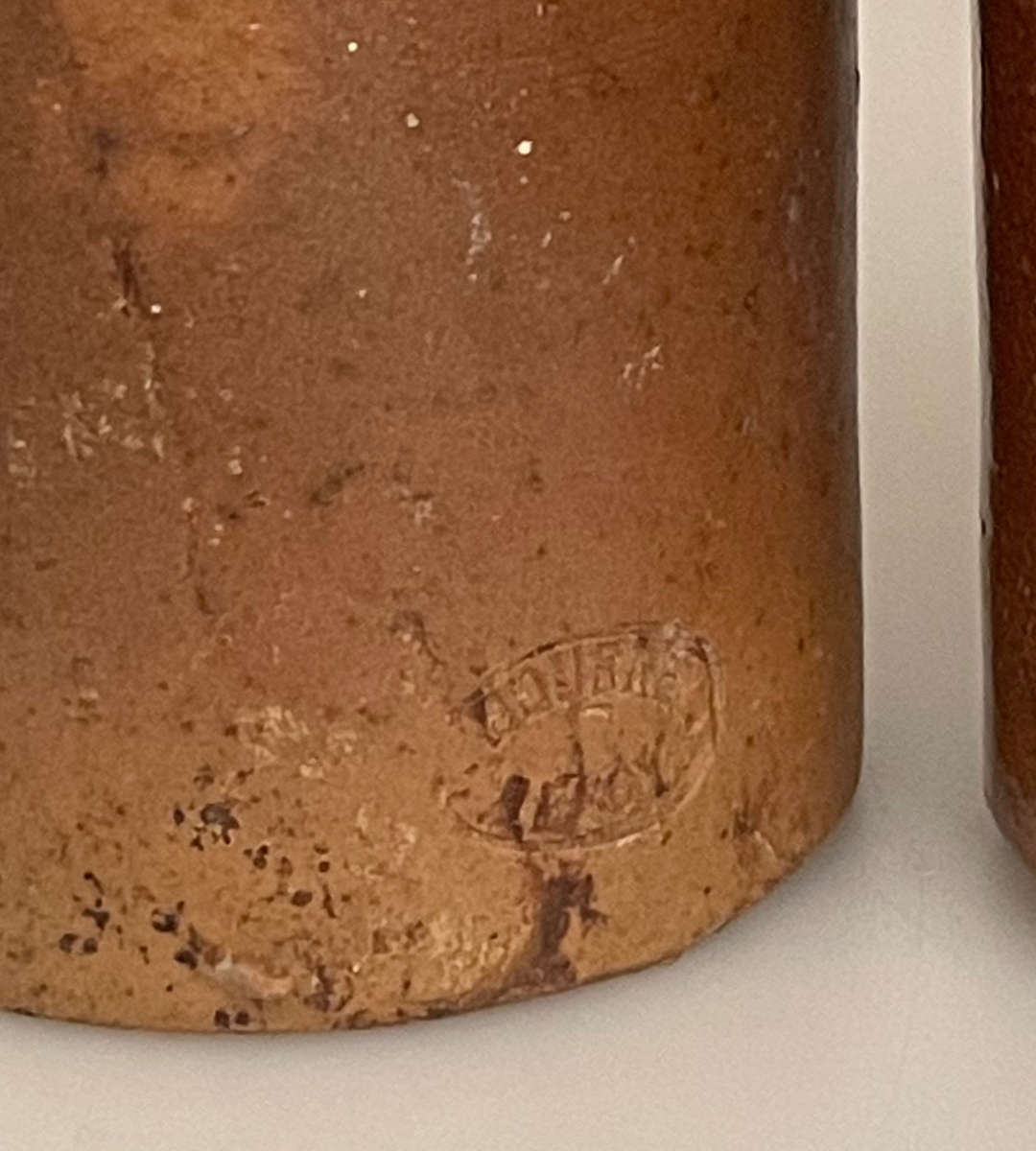 Collection of 5 Assorted Vintage Master Ink Bottles & 2 Denby Langley Plates  Includes Lovatt, Bour