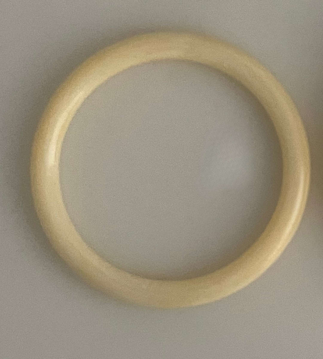 Rare 1940s Vintage Bakelite Marbled Bangles  Jeweled Chunky Cream Color Bakelite Bracelet Set