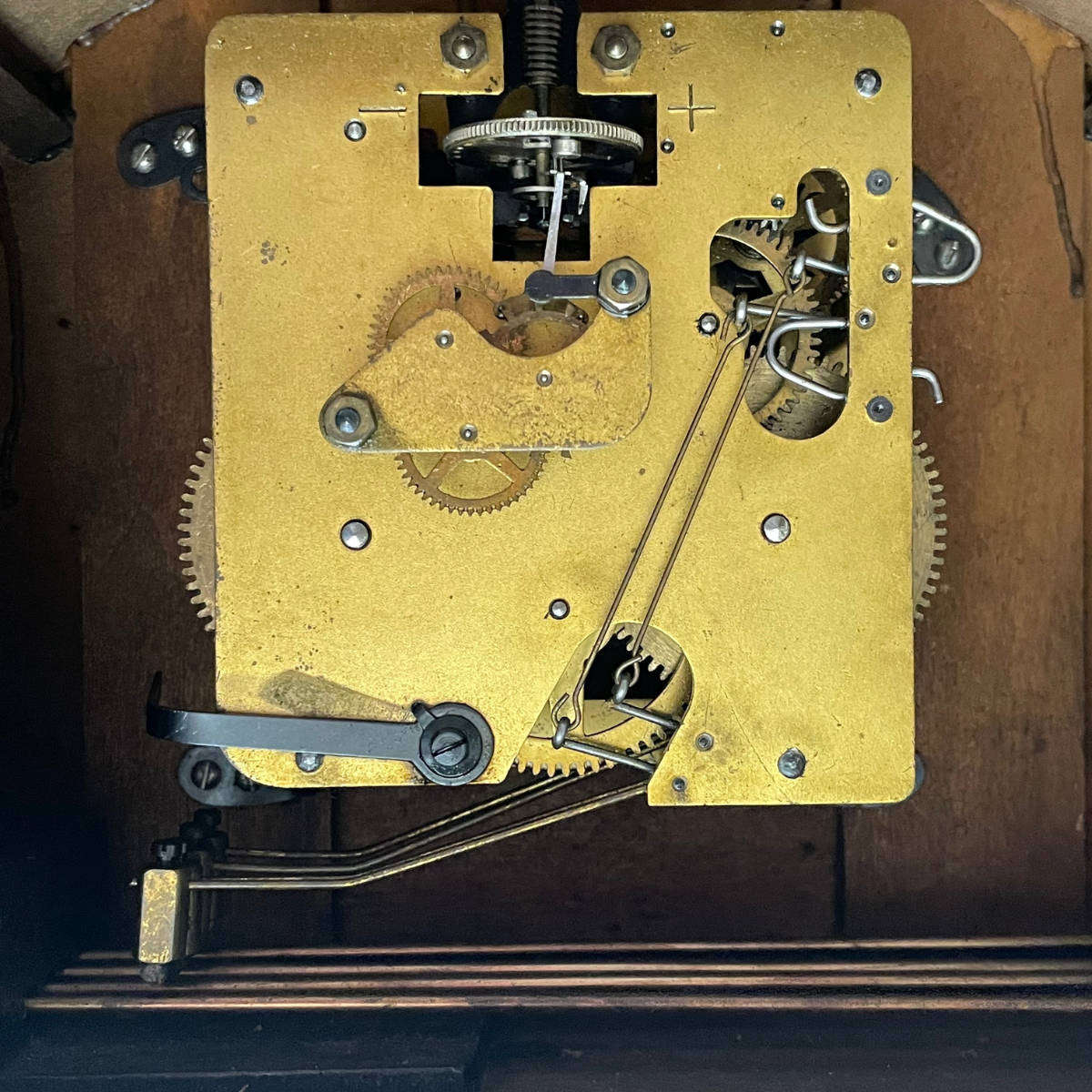 Vintage Junghans Mantle Clock  45 × 11 × 20 cm  Original Paperwork