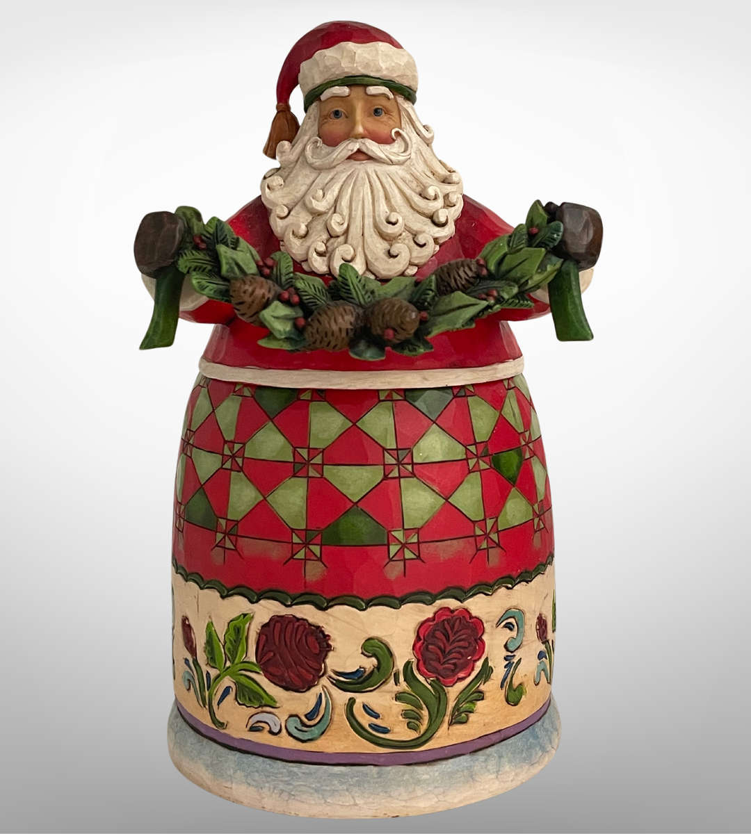 Jim Shore "Beauty Comes From Within" Santa Cookie Jar  Heartwood Creek Collection, 2010