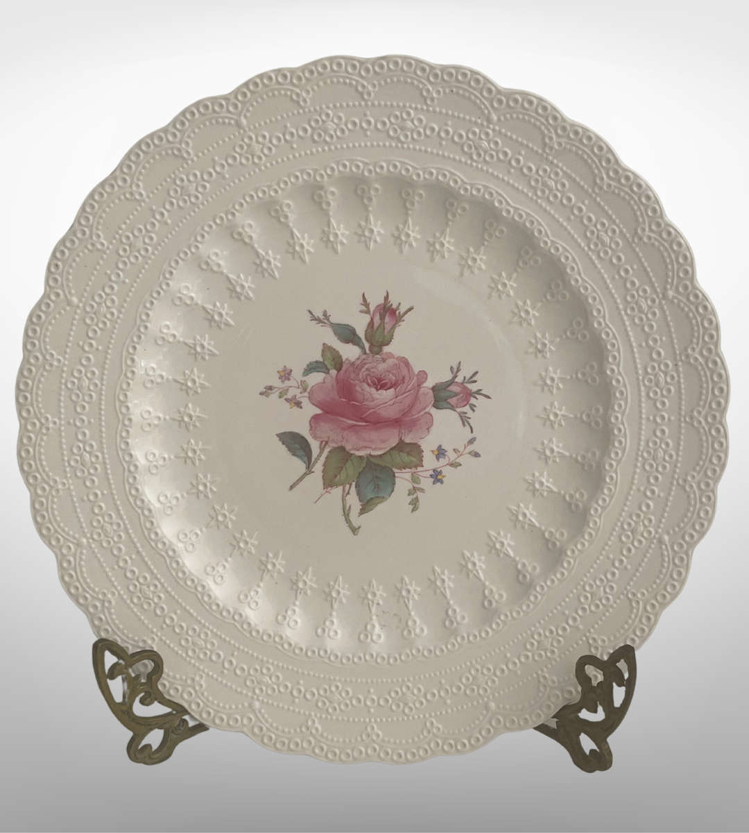 Spode's Jewel Copeland Spode Billingsley Rose 26.5cm Dinner Plate  England