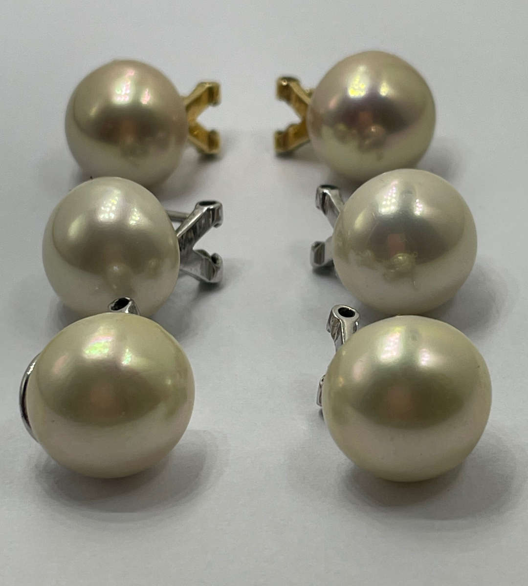 Reserved for Danie- Vintage Marvella - Lot of 3 Pairs - 11mm - Gold & Silver Tone