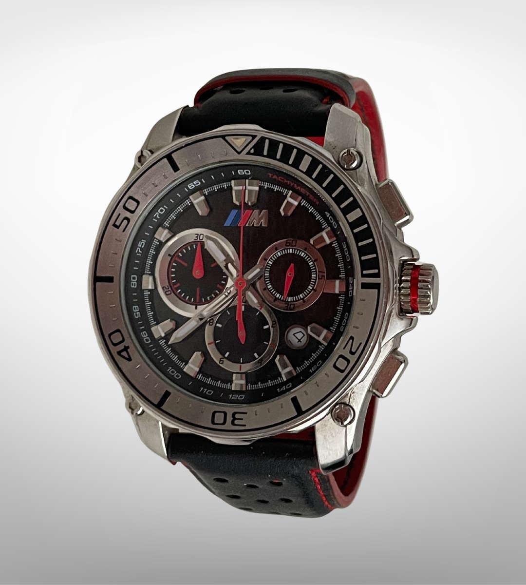 Ultra Rare BMW M Motorsport Chronograph Watch  Swiss Movement, Carbon Fiber Dial, Reduced!