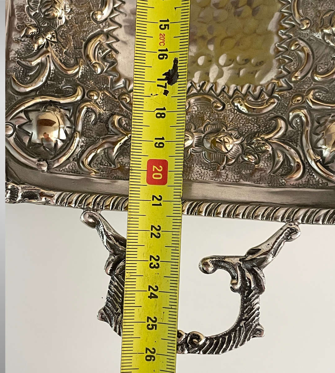 Antique Williams Sheffield Silver-Plated Bon Bon Dish with Ornate Handles & Floral Repoussé  1920s