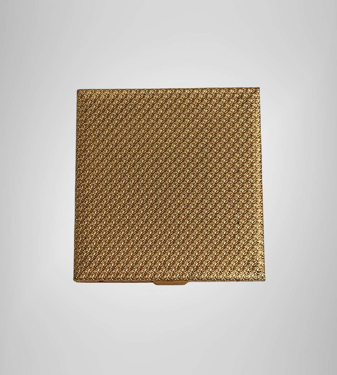 Vintage Gold-Plated Cigarette Case  Made in Switzerland  8.5 x 9 cm  Spring Hinge Working