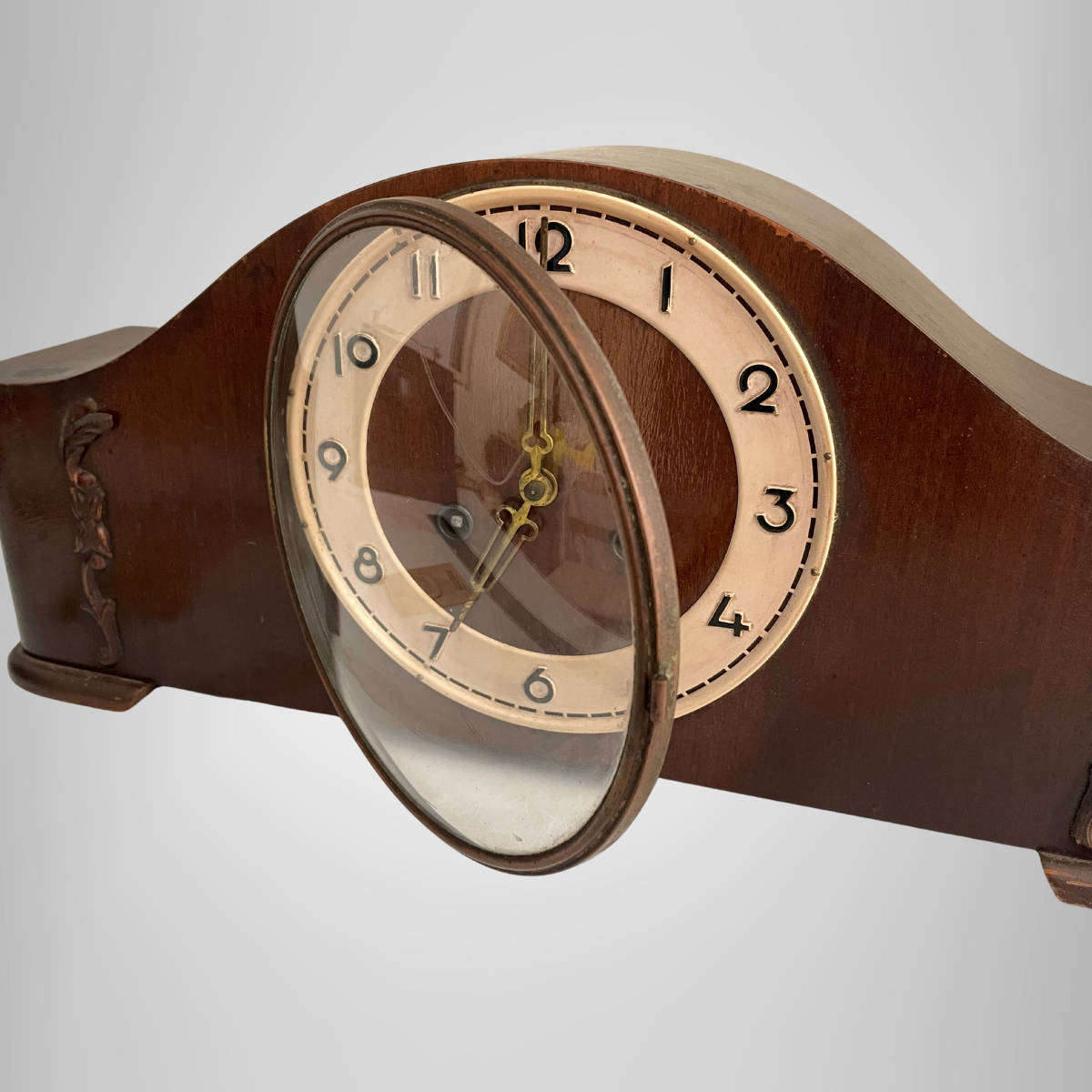 Vintage Junghans Mantle Clock  45 × 11 × 20 cm  Original Paperwork