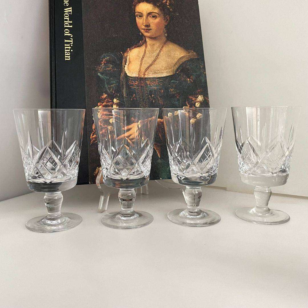Stuart Crystal Glengarry Cambridge Glasses Mixed Sizes 9cm 11.5cm 13.5cm