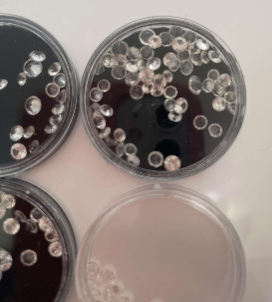 Over 100 Loose Diamond Simulants  Brilliant Cut  Removed from Gold Jewellery