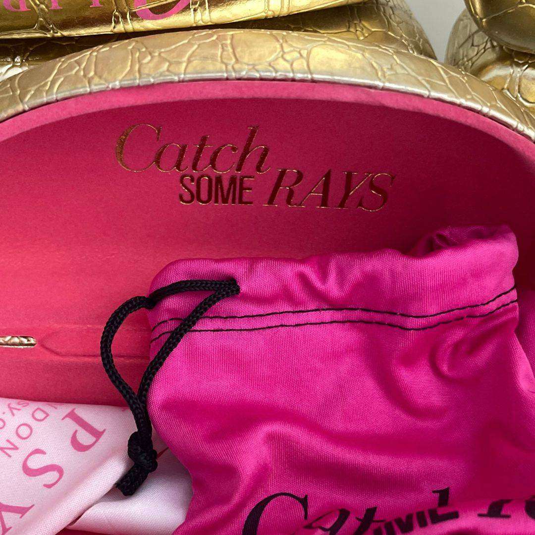 Lipsy London Gold Hard Shell Sunglasses Case  Catch Some Rays  R155 Retail, Now R59