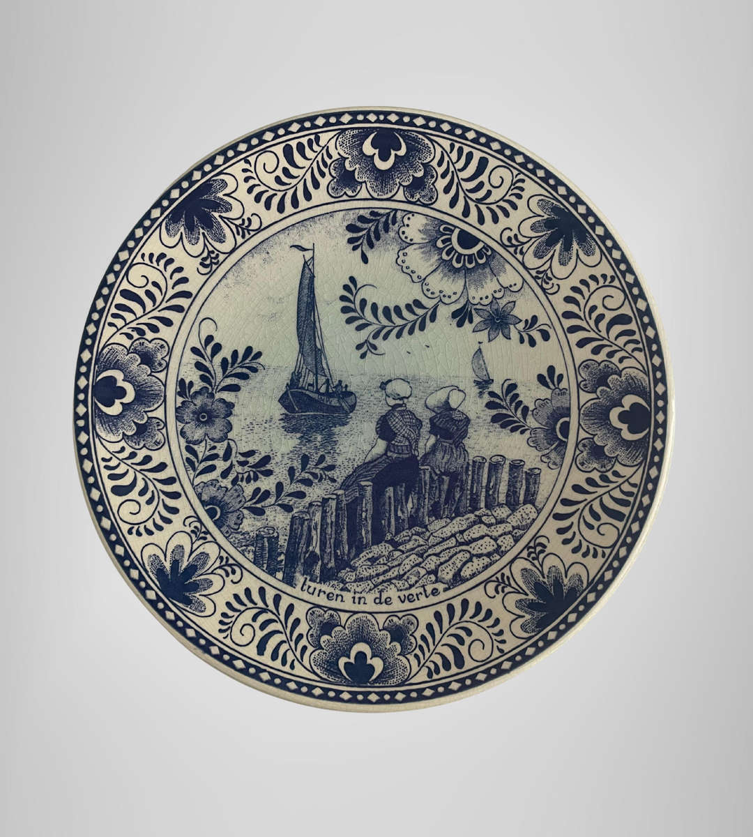 Bargain 7-Piece Dutch Delftware Decor Lot  Chemkefa plate, Boch Plate, Coasters, Candle Holder