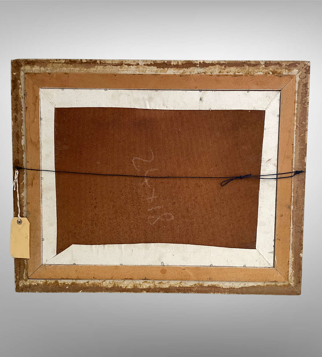 Vintage Oil Painting by S.E. Hanaffey  South African Farm Scene  60x45.5cm  Rustic Double Frame