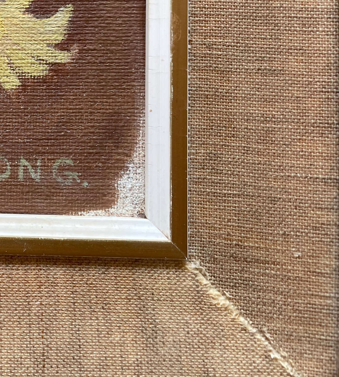 Vintage Still Life Oil Painting by M.L. Long  Framed, 59cm x 70cm