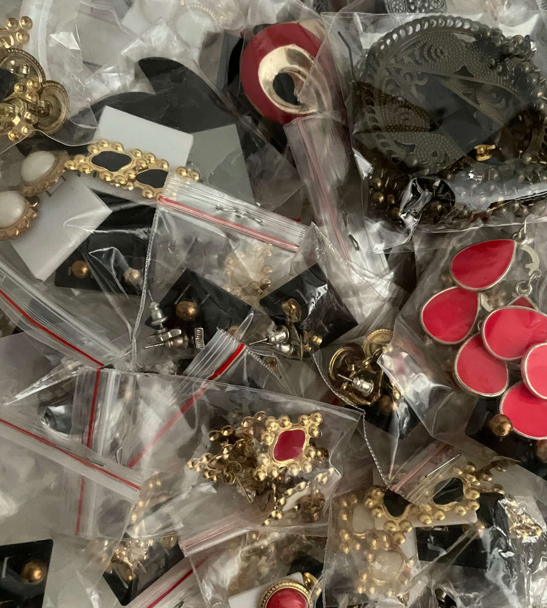 Lot of 700+ Costume Jewelry Earrings  Mixed Styles & Duplicates, Sold As-Is