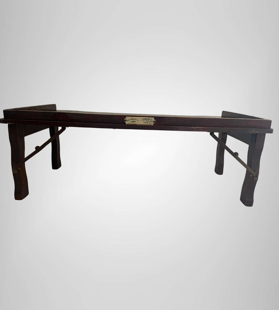 Vintage Folding Butlers Tray  Northern Mfg. Co. Glasgow  66cm Wide  Early 20th Century