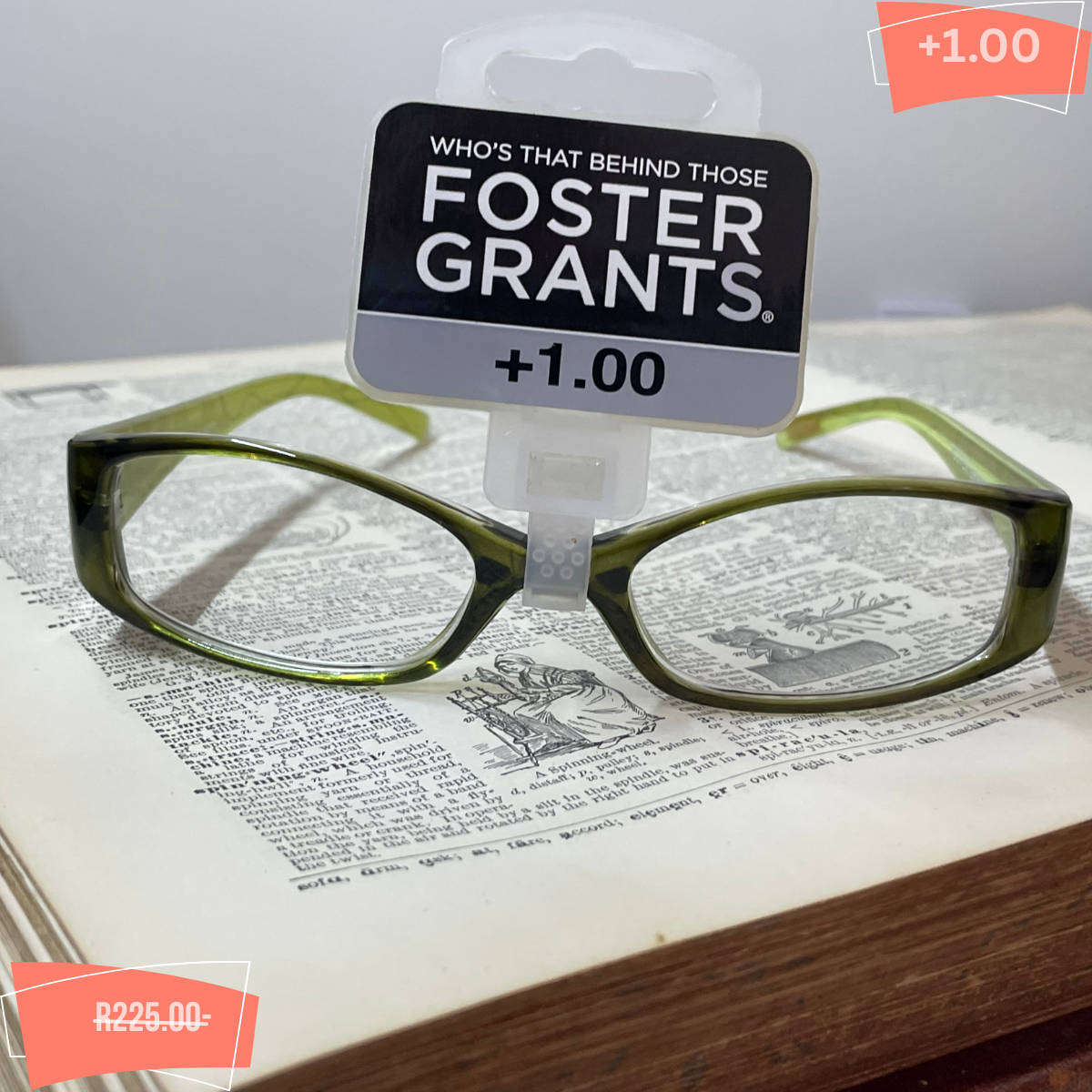 Reading Glasses +1.00 Strength Branded Clearance New With Free Case